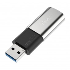 Флеш память USB 256Gb Netac US2 3.2 Черный/Серебро