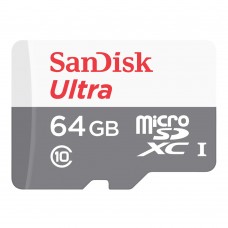Карта памяти microSD 64Gb SanDisk Class 10 UHS-I Ultra Android 100 MB/S