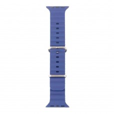 Ремешок для Apple Watch 38/40мм силиконовый Рельеф Темно-синий
