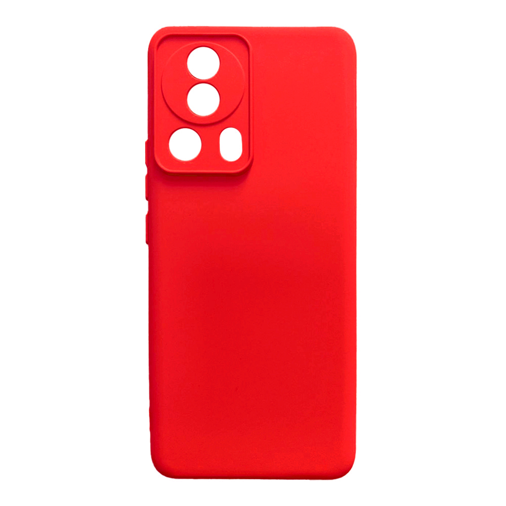 Чехол Xiaomi 13 Lite накладка Soft Touch Красный