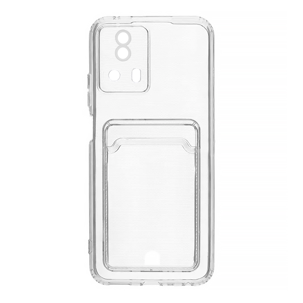 Чехол Xiaomi 13 Lite накладка силиконовый с визитницей Прозрачный