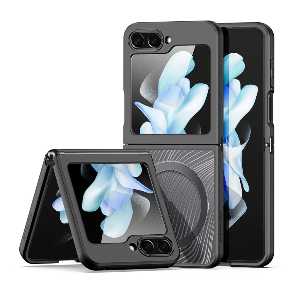 Чехол Samsung Z Flip 5 накладка Duxducis Черный