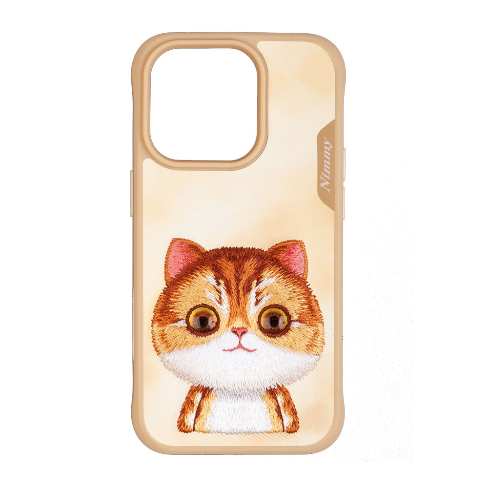 Чехол для iPhone 15 Pro накладка NIMMY кот Желтый